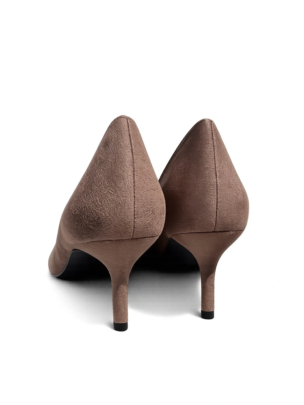 French Connection Suede Dark Taupe ‘Kate’ Pointed-Toe Elegant Pumps Size 9.5 NIB - Picture 4 of 11